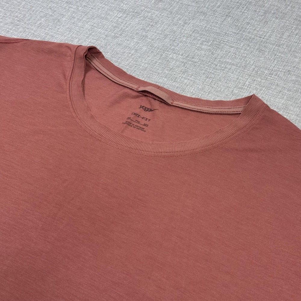 Nike Yoga Dri-FIT Vented T-Shirt Mens 2XL Pink Moisture Wicking Lightweight
